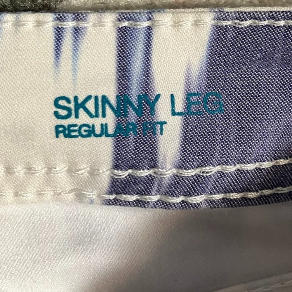 NWT INC International Concepts Tie Dye Streaked Skinny Leg Pants Women's Size 10 - Picture 7 of 8